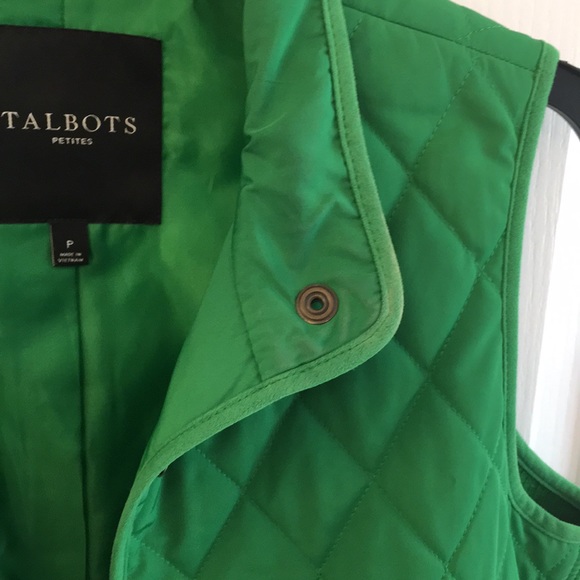 Talbots Green Puffy Vest - Picture 6 of 14